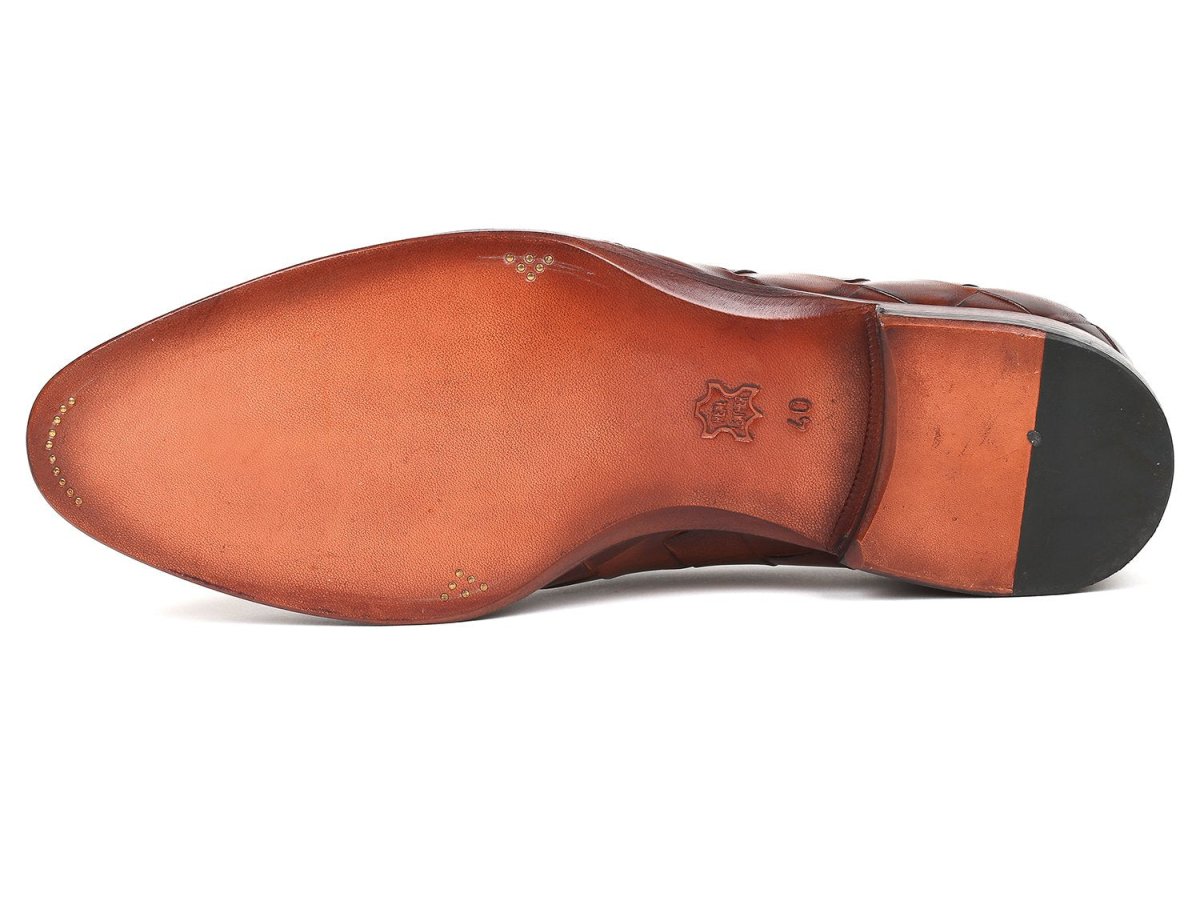 Paul Parkman Men's Big Braided Tassel Loafers In Brown Shoes by Paul Parkman – Don't Panic Shoes