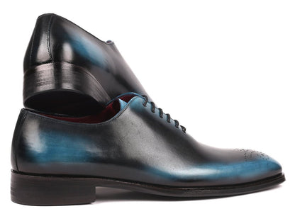 Paul Parkman Men's Black And Blue Wholecut Oxfords (IdKr884blu) by Paul Parkman – Don't Panic Shoes