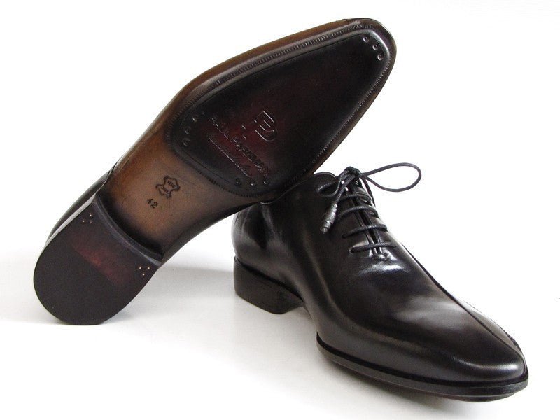 Paul Parkman Men's Black Leather Oxfords - Side HAndsewn Leather Upper and Leather Sole (Id018 - Blk) by Paul Parkman – Don't Panic Shoes