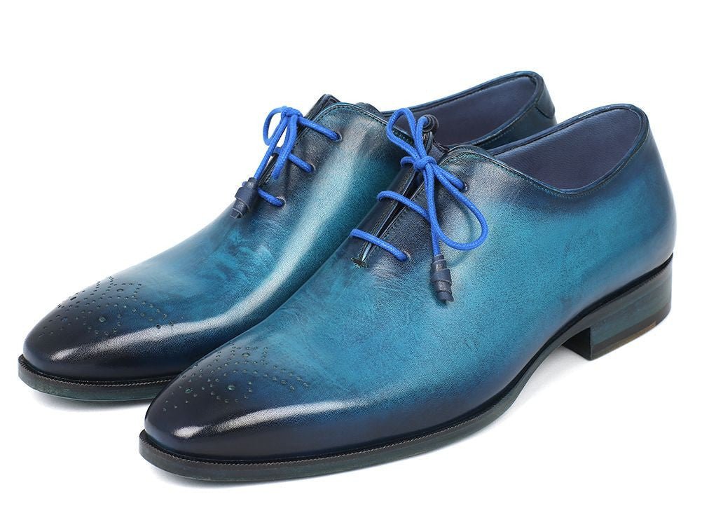 Paul Parkman Men's Blue And Navy Medallion Toe Oxfords (IdVn82bl) by Paul Parkman – Don't Panic Shoes