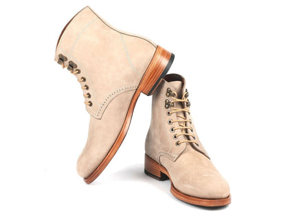 Paul Parkman Men's Boots Beige Nubuck (824bcj66) by Paul Parkman – Don't Panic Shoes