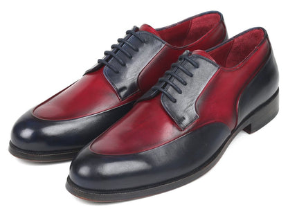 Paul Parkman Men's Bordeaux And Navy Derby Shoes (Id993 - Bdnv) by Paul Parkman – Don't Panic Shoes
