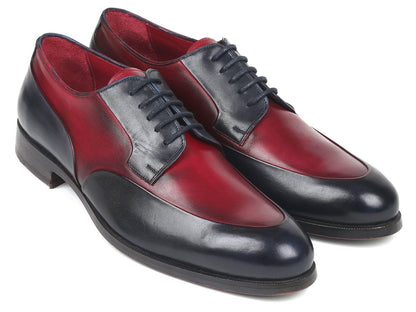 Paul Parkman Men's Bordeaux And Navy Derby Shoes (Id993 - Bdnv) by Paul Parkman – Don't Panic Shoes