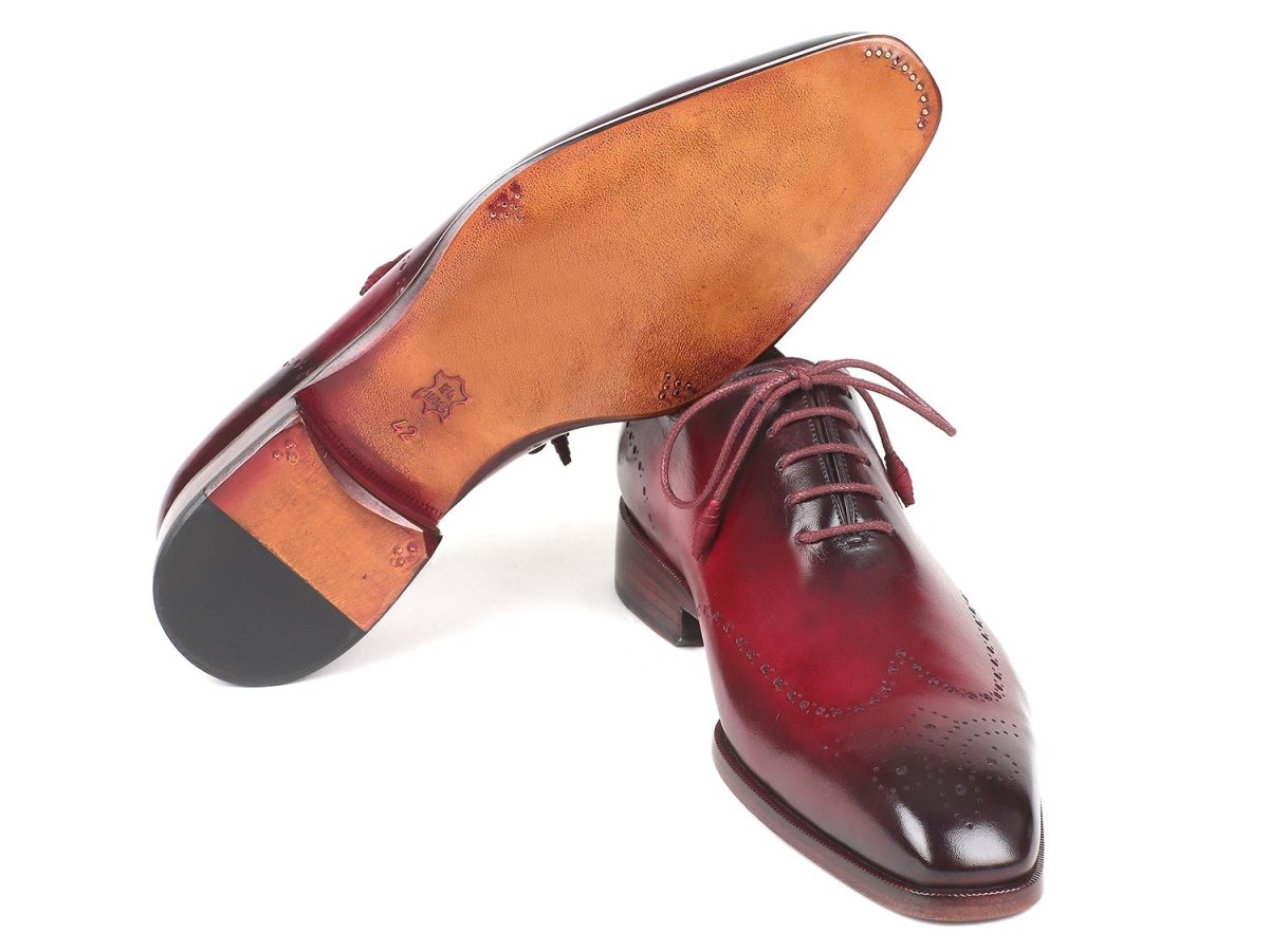 Paul Parkman Men's Bordeaux Burnished Wingtip Oxfords (Id84rt83) by Paul Parkman – Don't Panic Shoes