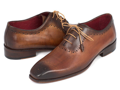 Paul Parkman Men's Brown And Camel Medallion Toe Oxfords (IdGf61az) by Paul Parkman – Don't Panic Shoes