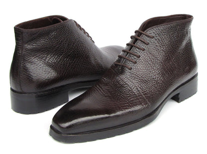 Paul Parkman Men's Brown Floater Leather Ankle Boots (Id793brw82) Shoes by Paul Parkman – Don't Panic Shoes