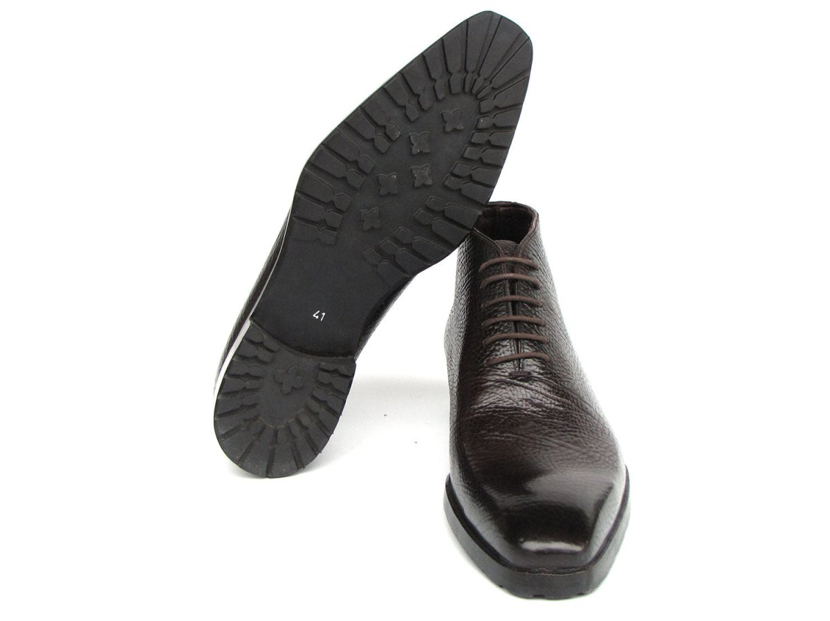 Paul Parkman Men's Brown Floater Leather Ankle Boots Shoes by Paul Parkman – Don't Panic Shoes