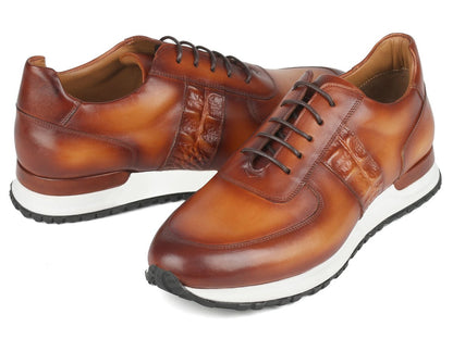 Paul Parkman Men's Brown Hand - Painted Sneakers (IdLp208brw) Shoes by Paul Parkman – Don't Panic Shoes