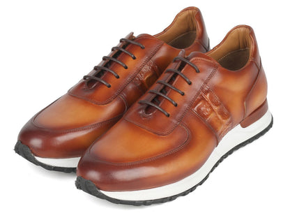 Paul Parkman Men's Brown Hand - Painted Sneakers (IdLp208brw) Shoes by Paul Parkman – Don't Panic Shoes