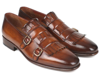 Paul Parkman Men's Brown Kiltie Double Monkstraps (IdSt37vf) by Paul Parkman – Don't Panic Shoes