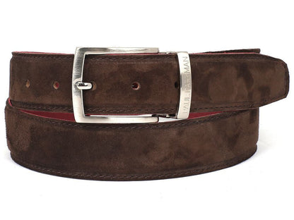 Paul Parkman Men's Brown Suede Belt (IdB06 - Brw) by Paul Parkman – Don't Panic Shoes