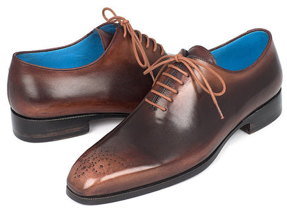 Paul Parkman Men's Camel And Brown Wholecut Oxfords (IdKr254cml) by Paul Parkman – Don't Panic Shoes