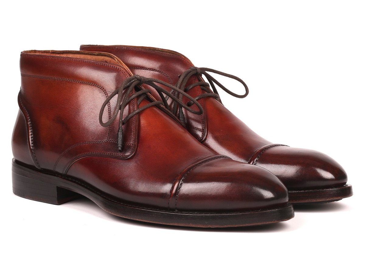 Paul Parkman Men's Cap Toe Chukka Boots Brown (Id144brw68) by Paul Parkman – Don't Panic Shoes