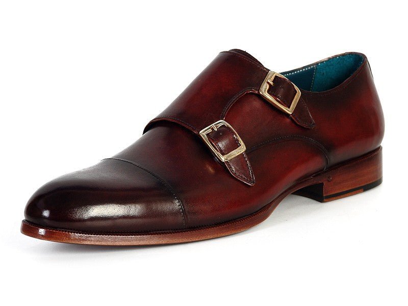 Paul Parkman Men's Cap - Toe Double Monkstraps Brol Dark Brown (Id045 - Brl) by Paul Parkman – Don't Panic Shoes