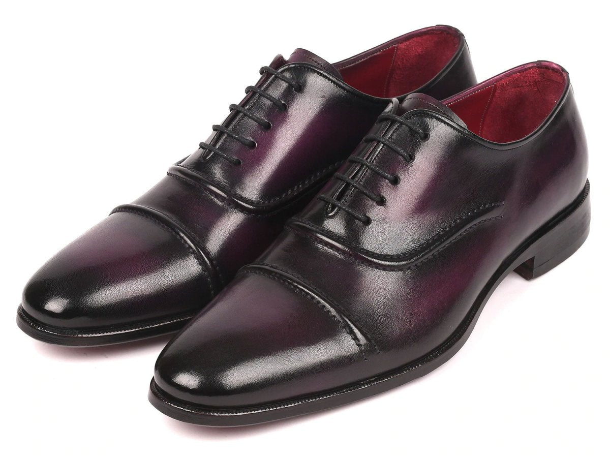 Paul Parkman Men's Cap - Toe Oxfords Purple (Id077 - Prp) by Paul Parkman – Don't Panic Shoes