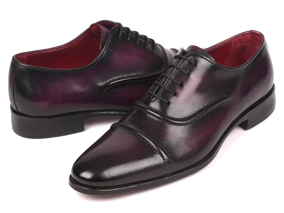 Paul Parkman Men's Cap - Toe Oxfords Purple (Id077 - Prp) by Paul Parkman – Don't Panic Shoes