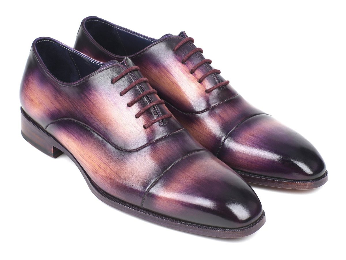 Paul Parkman Men's Cap - Toe Oxfords Purple (Id1744 - Prp) by Paul Parkman – Don't Panic Shoes