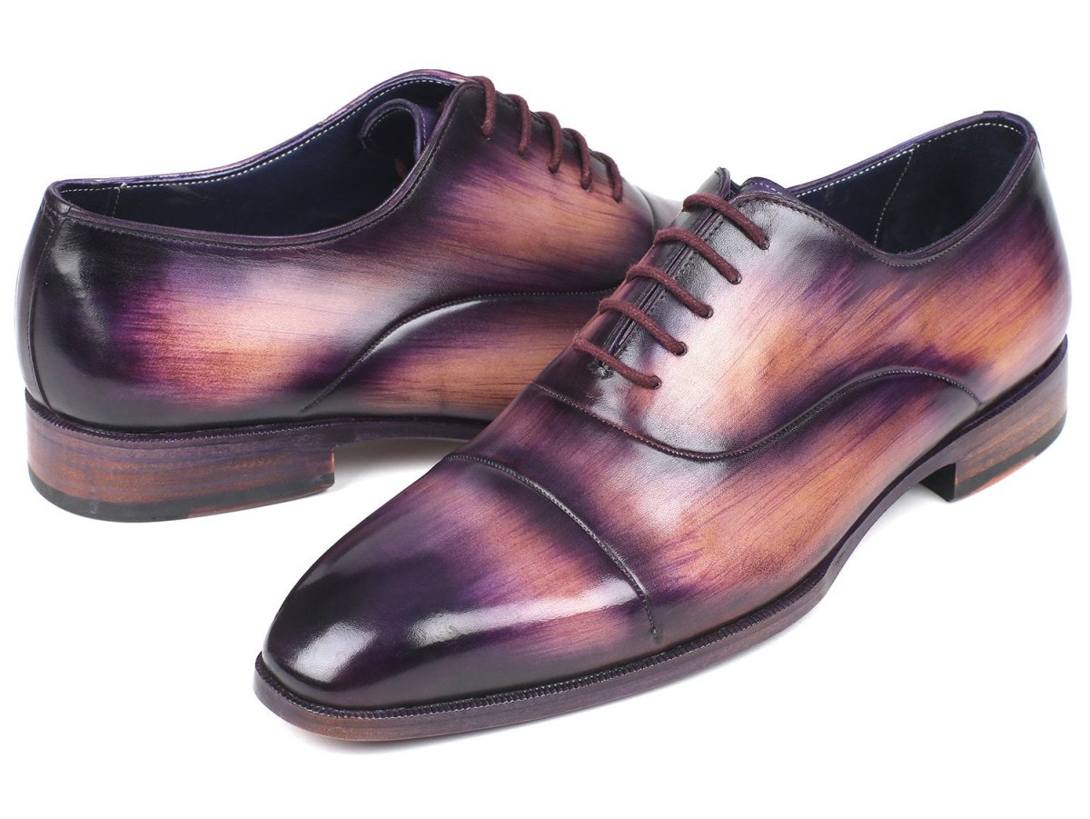 Paul Parkman Men's Cap - Toe Oxfords Purple (Id1744 - Prp) by Paul Parkman – Don't Panic Shoes