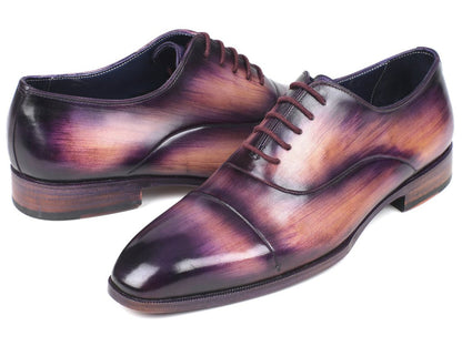 Paul Parkman Men's Cap - Toe Oxfords Purple (Id1744 - Prp) by Paul Parkman – Don't Panic Shoes