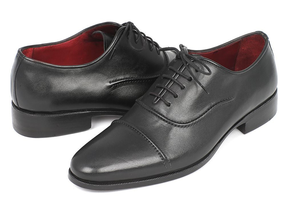 Paul Parkman Men's Captoe Oxfords Black (Id077 - Blk) by Paul Parkman – Don't Panic Shoes