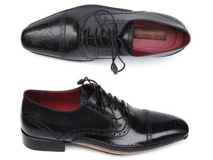 Paul Parkman Men's Captoe Oxfords Black Shoes (Id5032 - Blk) by Paul Parkman – Don't Panic Shoes