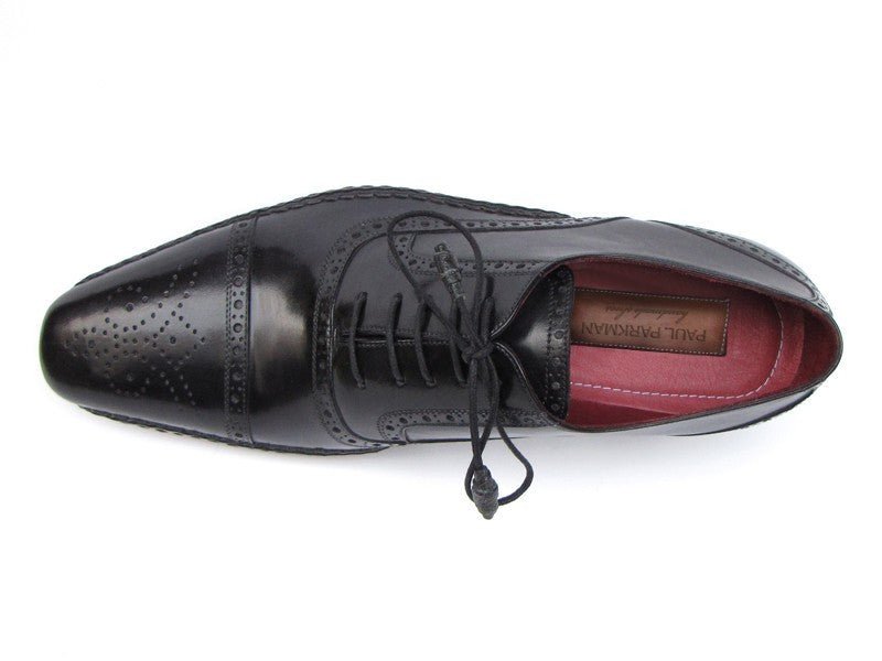 Paul Parkman Men's Captoe Oxfords Black Shoes (Id5032 - Blk) by Paul Parkman – Don't Panic Shoes
