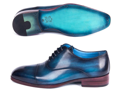 Paul Parkman Men's Captoe Oxfords Blue And Turquoise (Id1744 - Btq) by Paul Parkman – Don't Panic Shoes