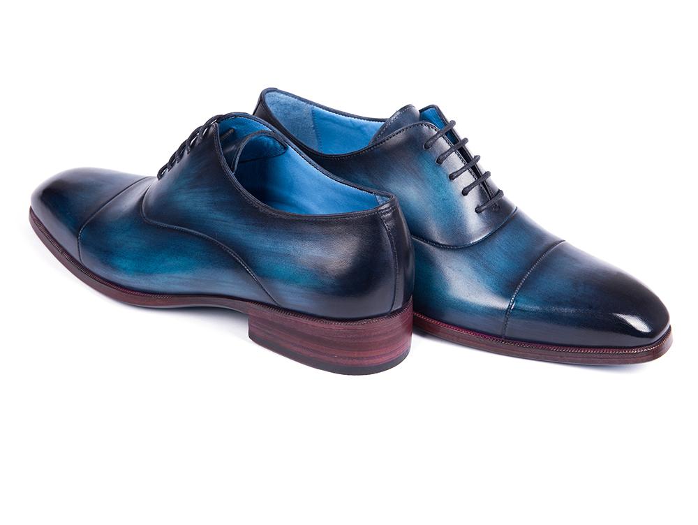 Paul Parkman Men's Captoe Oxfords Blue And Turquoise (Id1744 - Btq) by Paul Parkman – Don't Panic Shoes