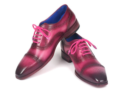 Paul Parkman Men's Captoe Oxfords Fuxia (Id024 - Fux) by Paul Parkman – Don't Panic Shoes