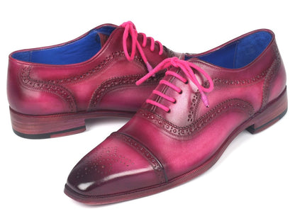 Paul Parkman Men's Captoe Oxfords Fuxia (Id024 - Fux) by Paul Parkman – Don't Panic Shoes