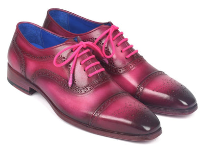 Paul Parkman Men's Captoe Oxfords Fuxia (Id024 - Fux) by Paul Parkman – Don't Panic Shoes