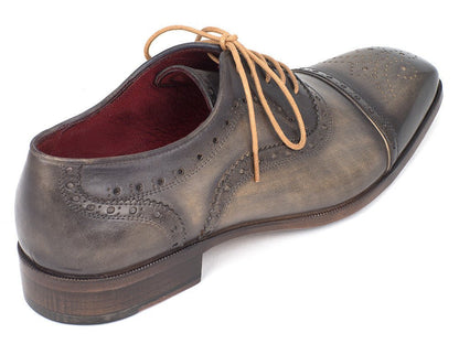 Paul Parkman Men's Captoe Oxfords Gray (Id024 - Gray) by Paul Parkman – Don't Panic Shoes