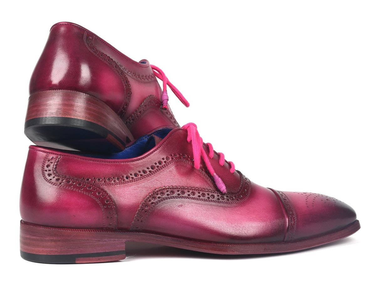 Paul Parkman Men's Captoe Oxfords In Fuxia Shoes by Paul Parkman – Don't Panic Shoes