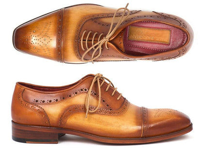 Paul Parkman Men's Captoe Oxfords Tan Color (Id024 - Tan) by Paul Parkman – Don't Panic Shoes