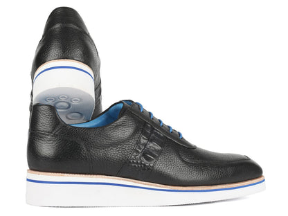 Paul Parkman Men's Casual Shoes Black Floater Leather (Id192 - Blk) Shoes by Paul Parkman – Don't Panic Shoes