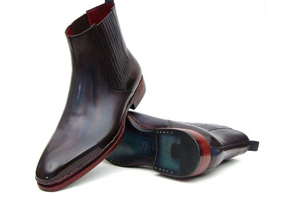 Paul Parkman Men's Chelsea Boots Navy And Bordeaux (IdBt54f11) by Paul Parkman – Don't Panic Shoes