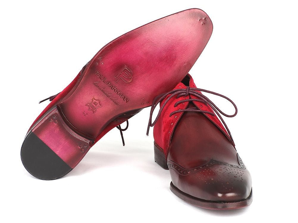 Paul Parkman Men's Chukka Boots Bordeaux Suede And Leather (IdCk51 - Brd) by Paul Parkman – Don't Panic Shoes