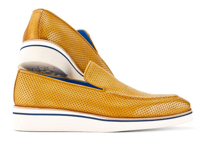 Paul Parkman Men's Custom Made Beige Smart Casual Perforated Leather Loafers 186 - Pr - Bej by Paul Parkman – Don't Panic Shoes