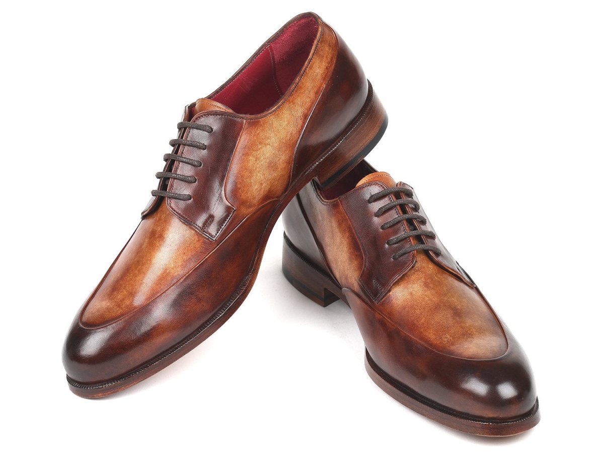 Paul Parkman Men's Derby Shoes In Dual Tone Brown Shoes by Paul Parkman – Don't Panic Shoes