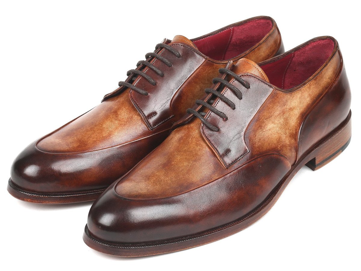 Paul Parkman Men's Derby Shoes In Dual Tone Brown Shoes by Paul Parkman – Don't Panic Shoes