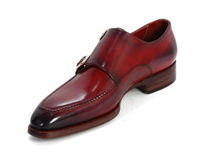 Paul Parkman Men's Double Monkstrap Shoes Black And Bordeaux (IdPp3851) by Paul Parkman – Don't Panic Shoes