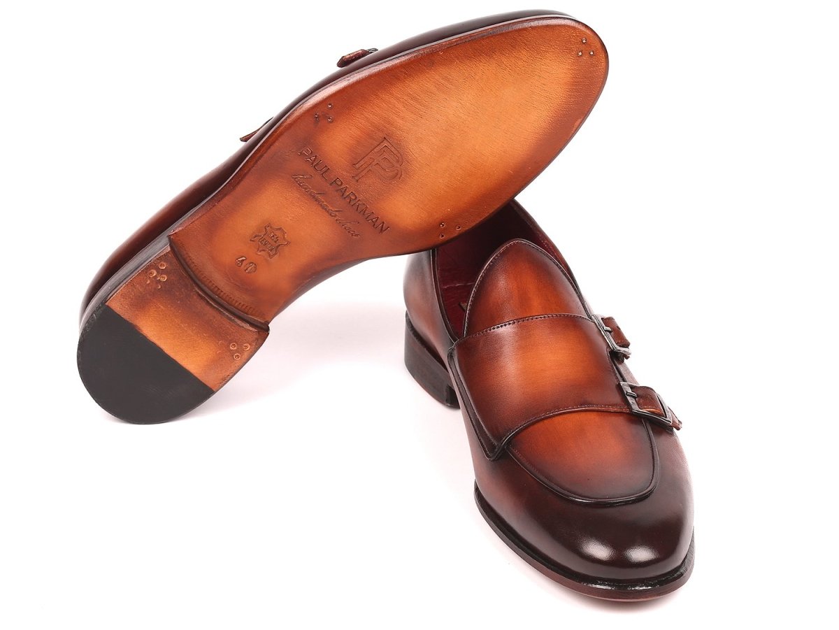 Paul Parkman Men's Double Monkstrap Shoes In Brown Shoes by Paul Parkman – Don't Panic Shoes
