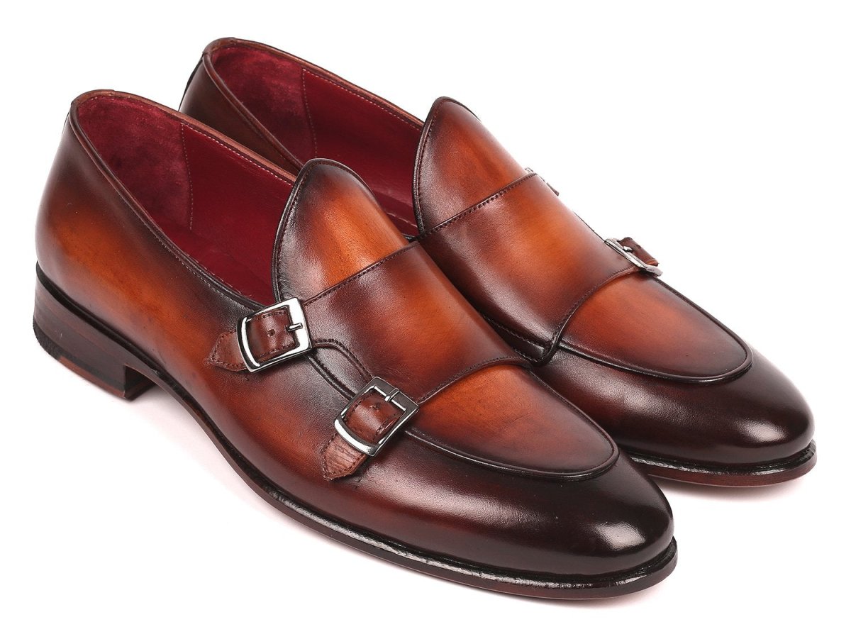 Paul Parkman Men's Double Monkstrap Shoes In Brown Shoes by Paul Parkman – Don't Panic Shoes