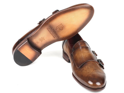 Paul Parkman Men's Double Monkstraps Olive (IdHr67lv) by Paul Parkman – Don't Panic Shoes