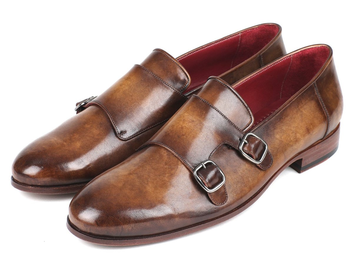 Paul Parkman Men's Double Monkstraps Olive (IdHr67lv) by Paul Parkman – Don't Panic Shoes
