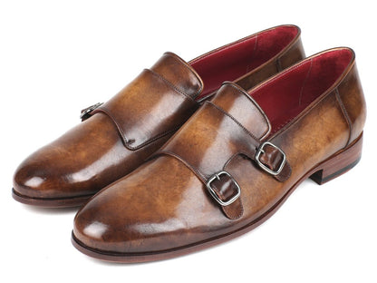 Paul Parkman Men's Double Monkstraps Olive (IdHr67lv) by Paul Parkman – Don't Panic Shoes
