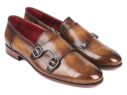 Paul Parkman Men's Double Monkstraps Olive (IdHr67lv) by Paul Parkman – Don't Panic Shoes