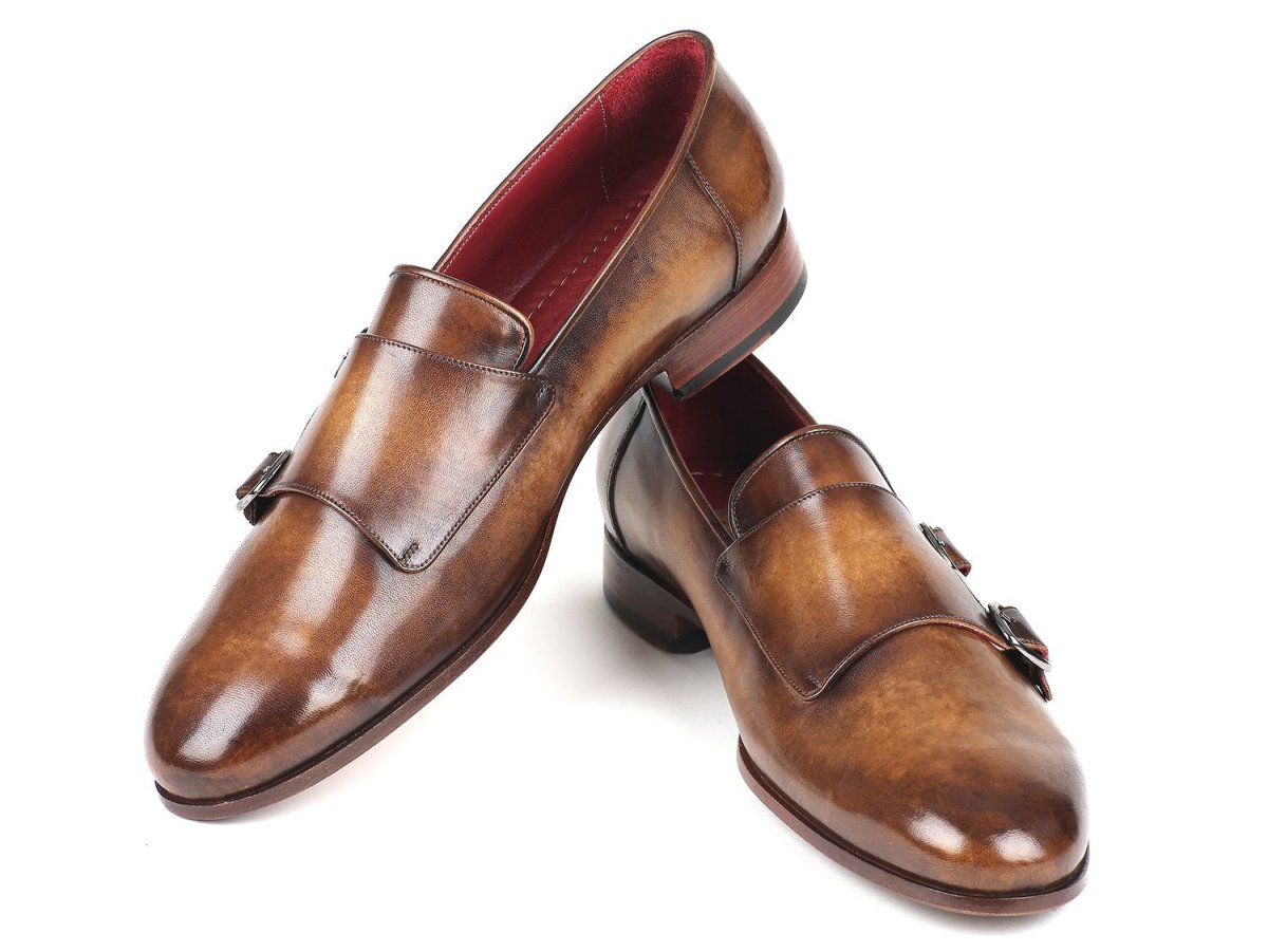 Paul Parkman Men's Double Monkstraps Olive (IdHr67lv) by Paul Parkman – Don't Panic Shoes
