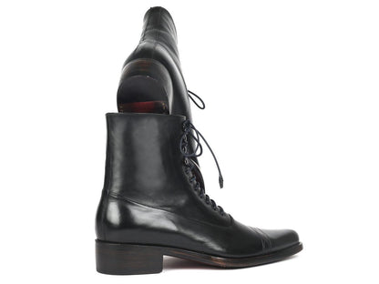 Paul Parkman Men's Goodyear Welted Boots Black Leather (IdCw477 - Blk) by Paul Parkman – Don't Panic Shoes