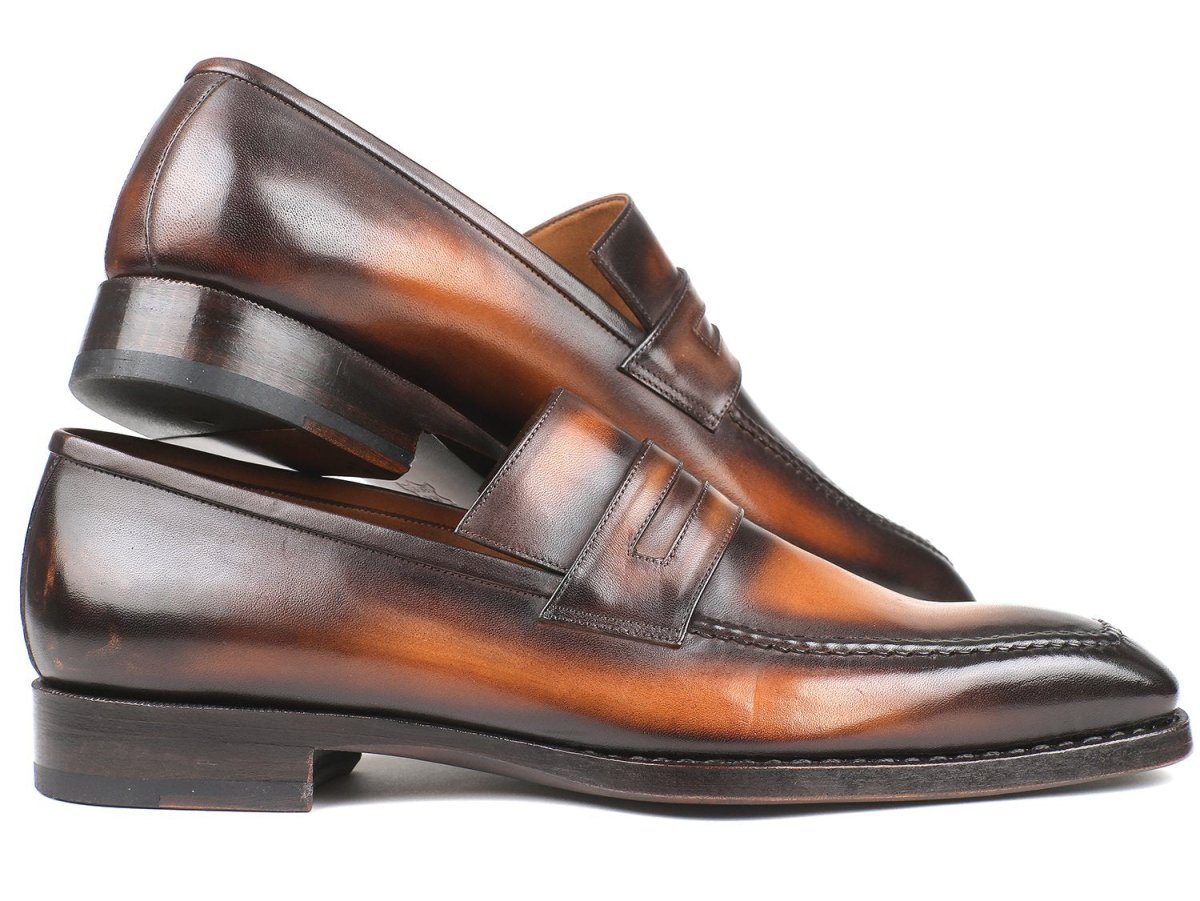 Paul Parkman Men's Goodyear Welted Loafers In Brown Burnished Shoes by Paul Parkman – Don't Panic Shoes